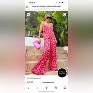 Never Fully Dressed Dotty Bali Jumpsuit